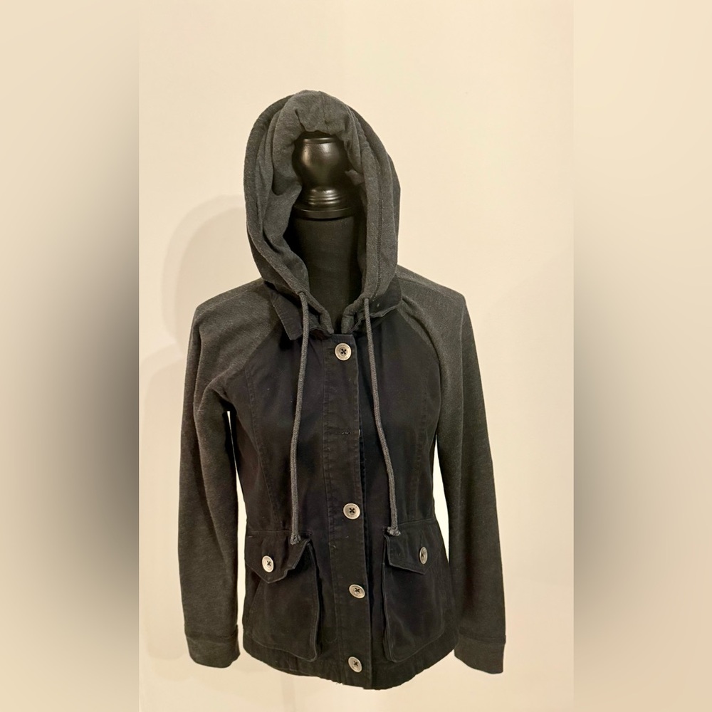 Hollister Denim & Cotton Hoodie Jacket